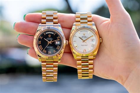rolex day date 40 vs day date ii